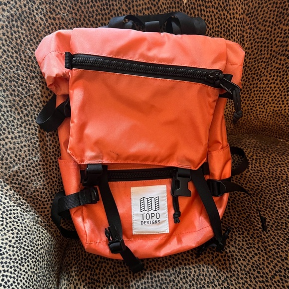 Topo Designs Rover Pack Mini hiking backpack- coral - Picture 1 of 5